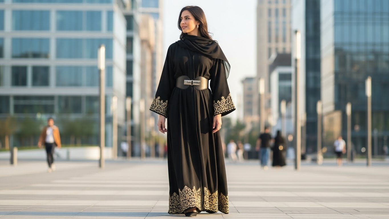 Belt Abaya Design