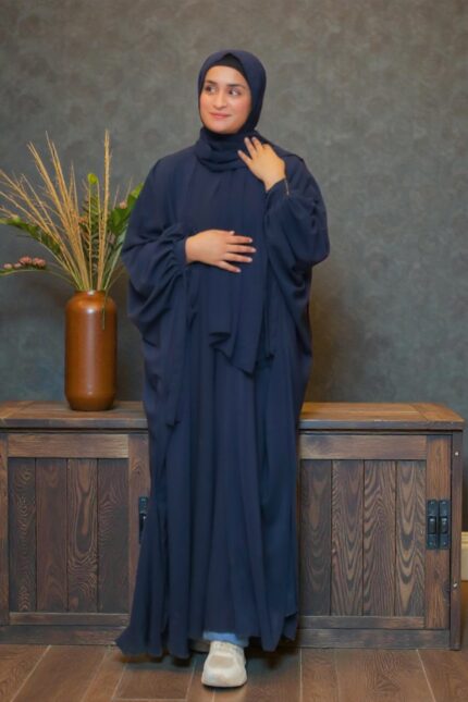 Navy Blue Butterfly Kaftan