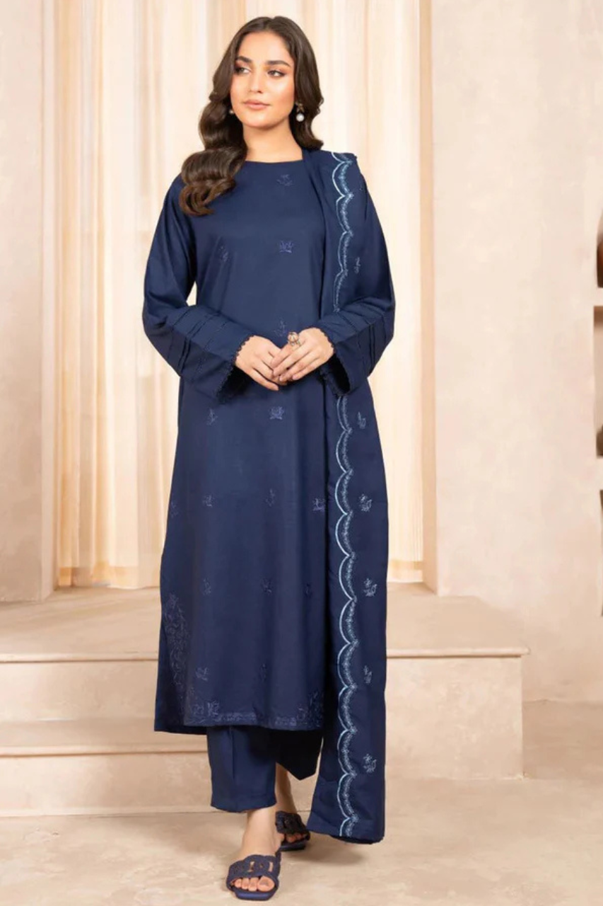 Navy Azurita Stitched 3Pcs Navy Azurita Stitched 3Pcs