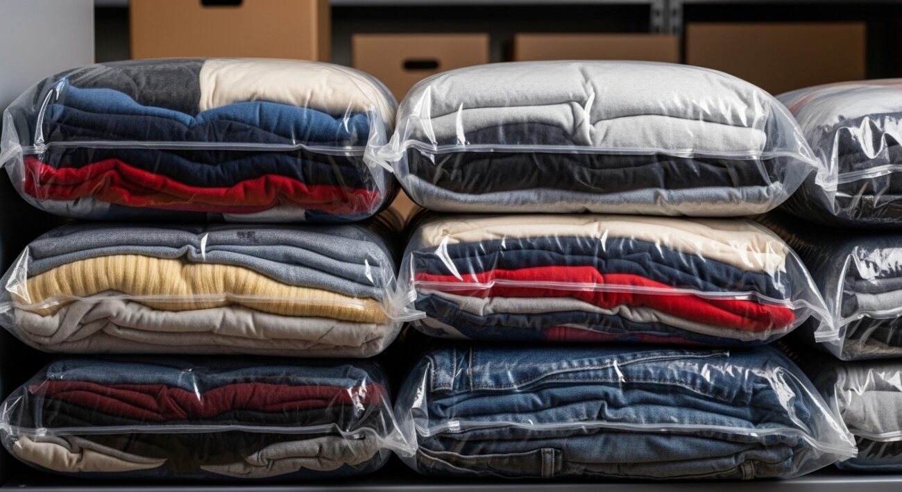 Vacuum Packed Clothes Bags
