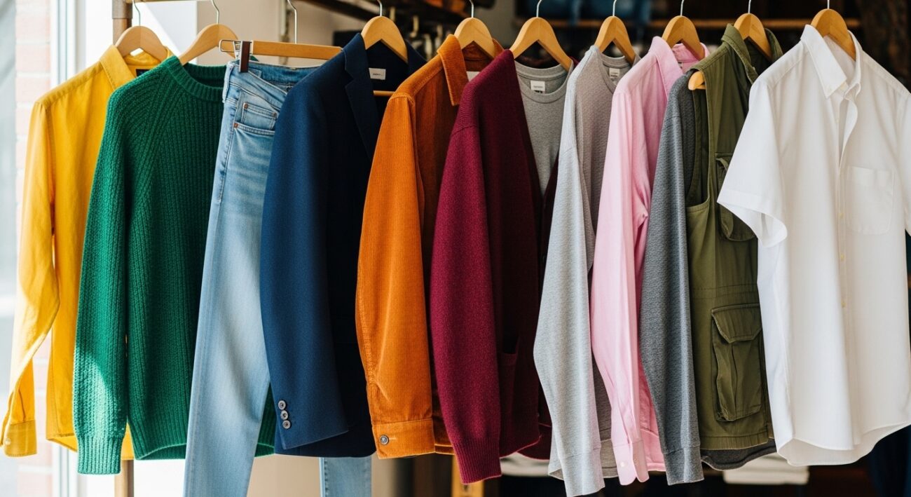 Man clothes colours